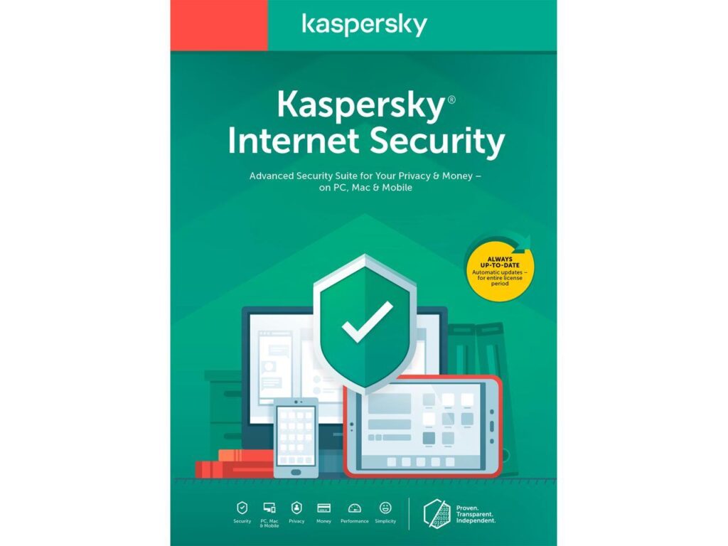 Kaspersky Internet Security 1 User 1 Year LicenseTotal